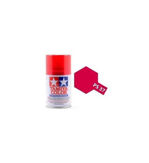 Tamiya Lexaan Verf  PS-37 Translucent Rood 100 ml